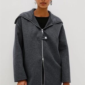 Rails Silves Wool-Blend Zip-Front Jacket
